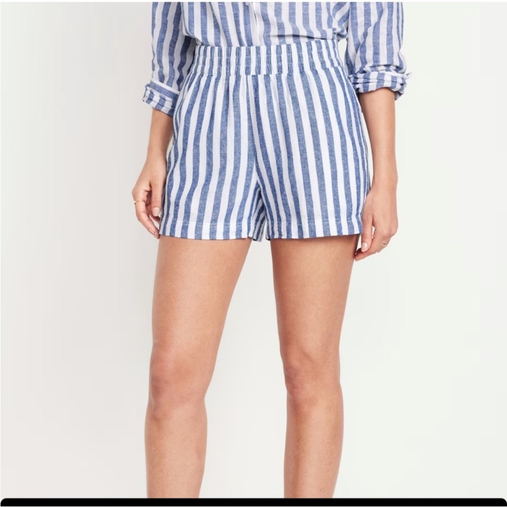 ✨2 for $35 ALL SHORTS!✨ OLD NAVY Linen-Blend Shorts 3.5-in inseam XS - Picture 2 of 8